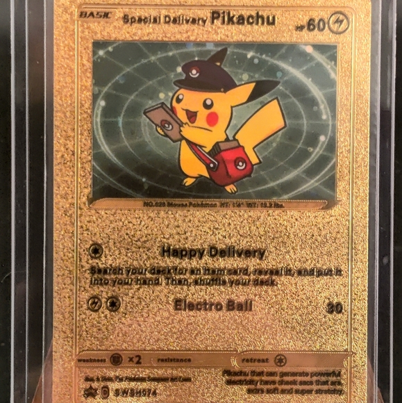 special delivery pikachu pokemon card Special Delivery Pikachu SWSH074 main image 0